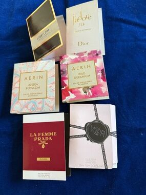 Assorted Designer Fragrance Sample Set — Dior, Aerin, Prada, Viktor & Rolf